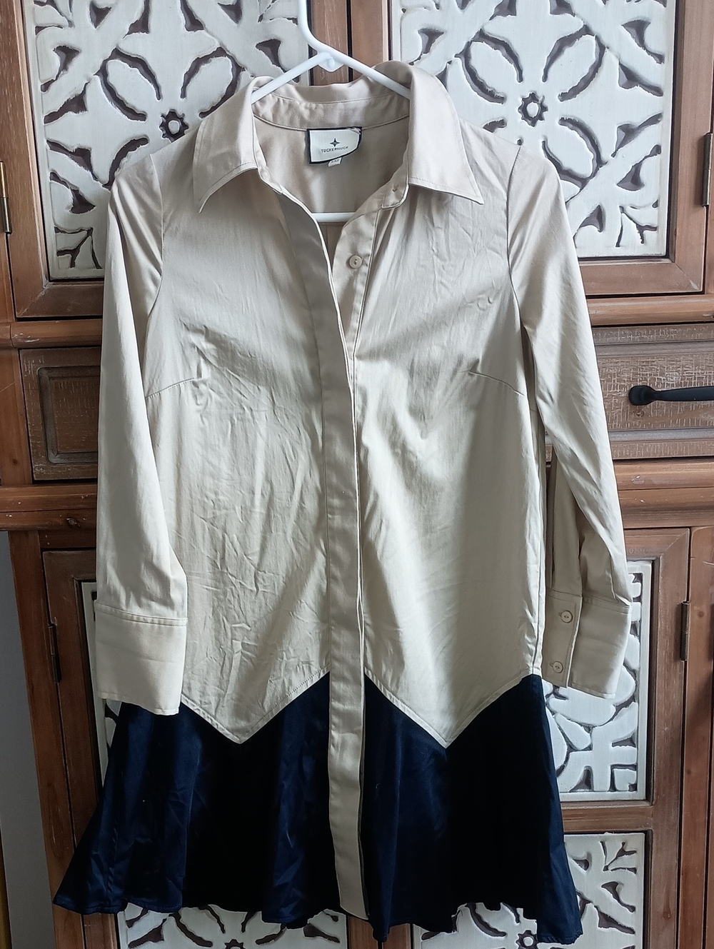 Tuckernuck Beige Shirt Dress